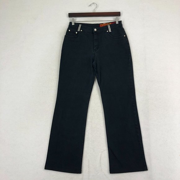 Lawman Women's Size 5/6 Superior Fit World Class Denim Relaxed Black Jeans - Picture 1 of 13
